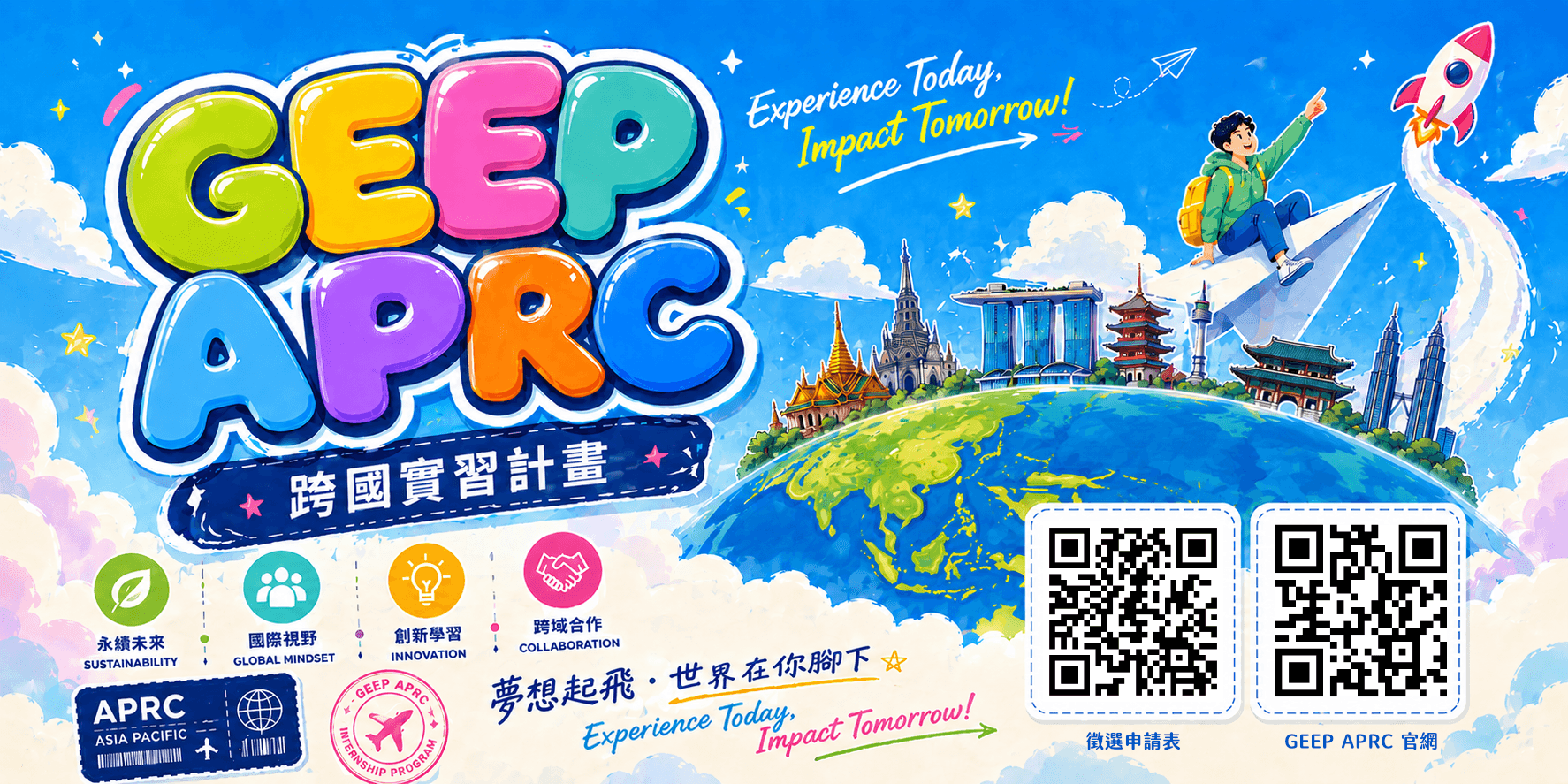 【活動轉知】2026 GEEP APRC 跨國實習計畫 熱烈招募中